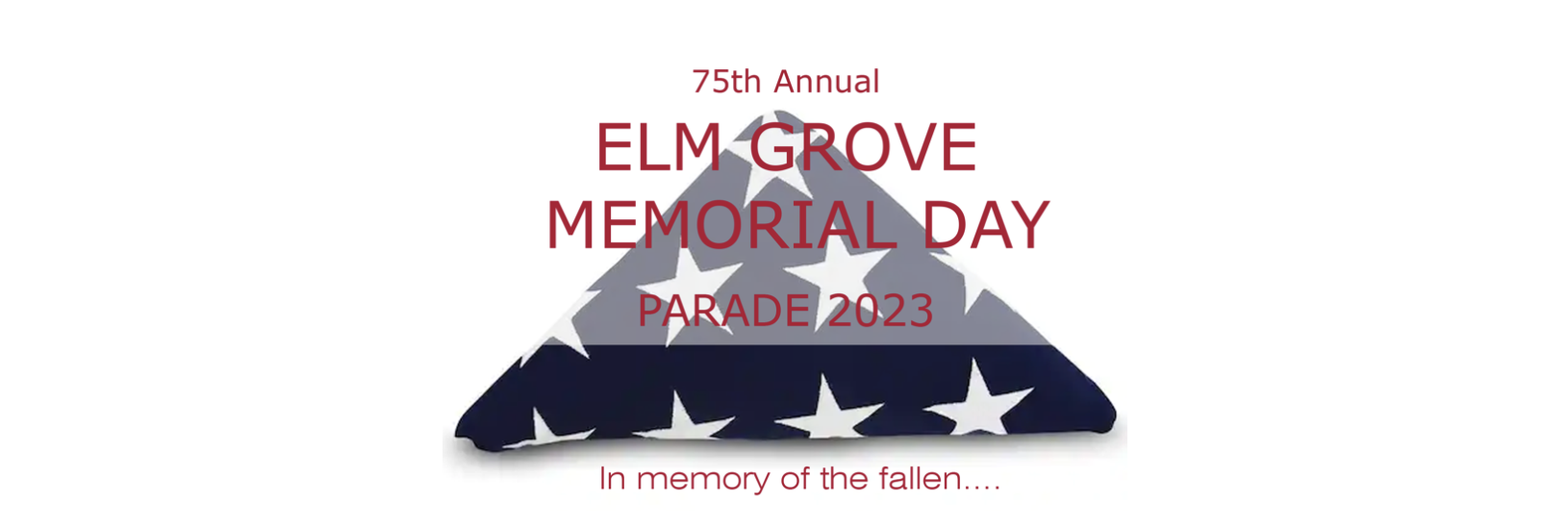 Memorial Day Parade Application Elm Grove Junior Guild